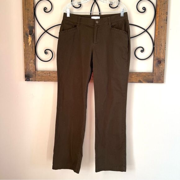 Christopher & Banks Cotton Stretch Slim Bootcut Casual Career Pants Slacks - Picture 2 of 16